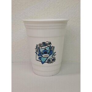 Vintage Disney Lilo and Stitch white plastic summer reusable party cup Kids Toy